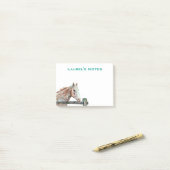 Horseでノートを色彩の鮮やか投稿 ポストイット (デスク上)