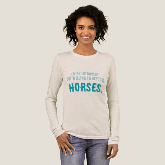 HORSEについて話し合う用意がある トライブレンドTシャツ (正面全体)