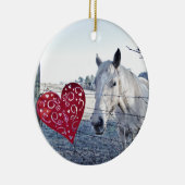 HORSEバレンタインハート セラミックオーナメント (右)