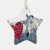 HORSEバレンタインハート セラミックオーナメント (右)