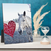 HORSEバレンタインハート フォトプラーク (側面)
