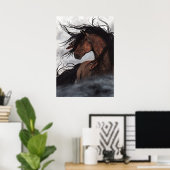Horse威厳のある Poster by Bihle ポスター (ホームオフィス)