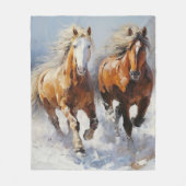 Horse フリースブランケット (正面)