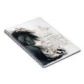 Horse 威厳のある by Bihrle 6.5 x 8.75インチノートブック ノートブック (右側)