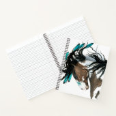 Horse 威厳のある by Bihrle 8.5 x 11インチスパイラルノートブック ノートブック (内部)
