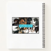 Horse 威厳のある by Bihrle 8.5 x 11インチスパイラルノートブック ノートブック (裏面)