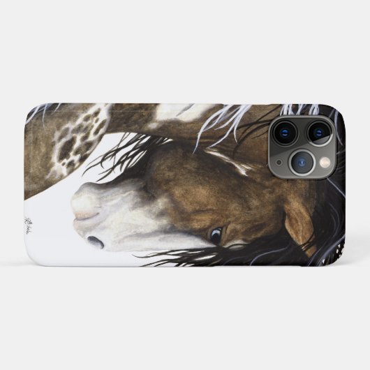 Horse 威厳のある by Bihrle iPhone Case Case-Mate iPhoneケース (裏面(横))