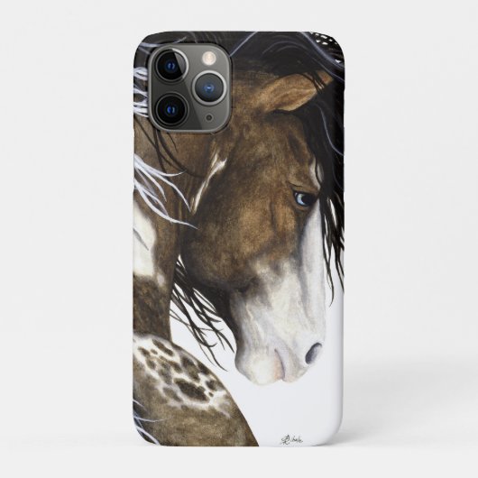 Horse 威厳のある by Bihrle iPhone Case Case-Mate iPhoneケース (裏)