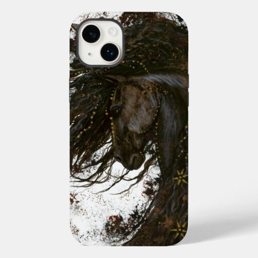 Horse 威厳のある by Bihrle iPhone Case Case-Mate iPhoneケース (裏面)