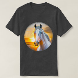 Horse 絵を描 01 Tシャツ