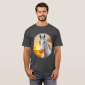 Horse 絵を描 01 Tシャツ (正面フル)