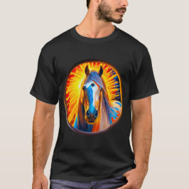 Horse 絵を描 03 Tシャツ
