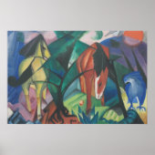 Horse and Eagle by Franz Marc, Cubism Artヴィンテージ ポスター (正面)