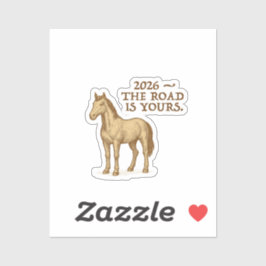horse and motivational text sticker シール