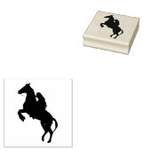 Horse and Rider ラバースタンプ (押印)