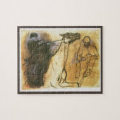 Horse and Rider by Edgar Degas,ヴィンテージ勉強アート ジグソーパズル (横)
