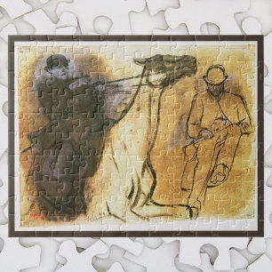 Horse and Rider by Edgar Degas,ヴィンテージ勉強アート ジグソーパズル