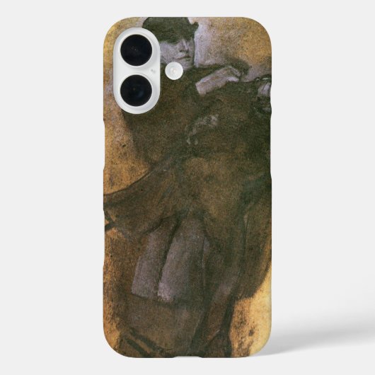 Horse and Rider by Edgar Degas,ヴィンテージ勉強アート Case-Mate iPhoneケース (裏面)