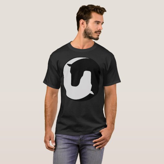 horse animals rodeo tシャツ (正面フル)
