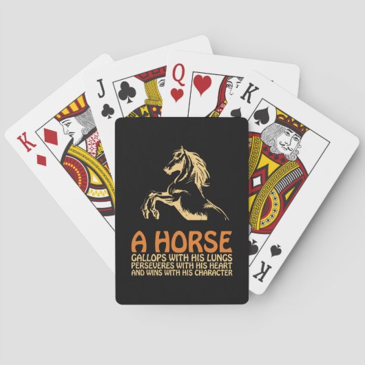 Horse Art A Horse Gallops トランプ (裏面)