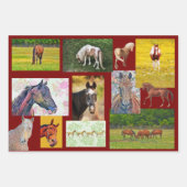 Horse Art Horse Lover Wrapping Craft Paper ラッピングペーパーシート (正面)