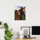 Horse art poster ポスター (ホームオフィス)