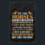 Horse Art Yes I Ride Horses ガーデンフラッグ<br><div class="desc">Horse Art Yes I Ride Horses</div>