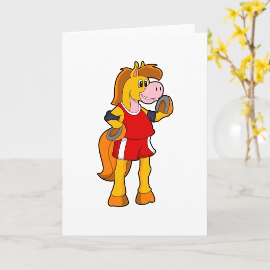 Horse as Runner カード (黄色い花)