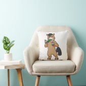 Horse at Eating Vegan クッション (椅子)