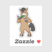 Horse at Eating Vegan シール (シート)