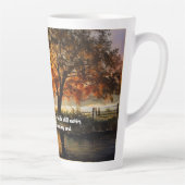 Horse at Sunrise with Verse カフェラテマグ (右)