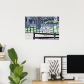 Horse at the Farm Poster ポスター (ホームオフィス)