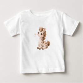 Horse Baby T-Shirt – Cute Spotted & Striped Babies ベビーTシャツ