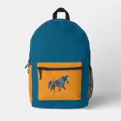 Horse Backpack Bag プリントバックパック (正面)