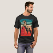 Horse Barrel Racing Equestrian Derby Horse Race Tシャツ (正面フル)