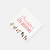 Horse Birthday Pony Party Napkins スタンダードカクテルナプキン (角)