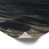 Horse Black 威厳のある Friesian Art Poster By Bihrle ポスター (角)