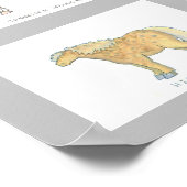 Horse Breeds Cartoon Poster ポスター (角)