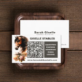 Horse Business Cards with QR Code 名刺