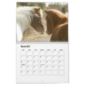 Horse Calendar カレンダー (3月 2027)