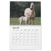 Horse Calendar カレンダー (2月 2027)