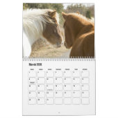 Horse Calendar カレンダー (3月 2026)