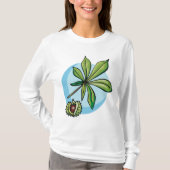 Horse Chestnut Leaf and Conker Tシャツ (正面)
