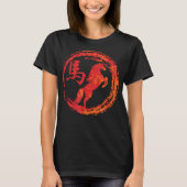Horse Chinese Sign of the Zodiac Tシャツ (正面)