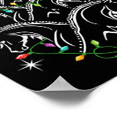 Horse Christmas Tree Xmas Lighting , Uni-adults_ki ポスター (角)