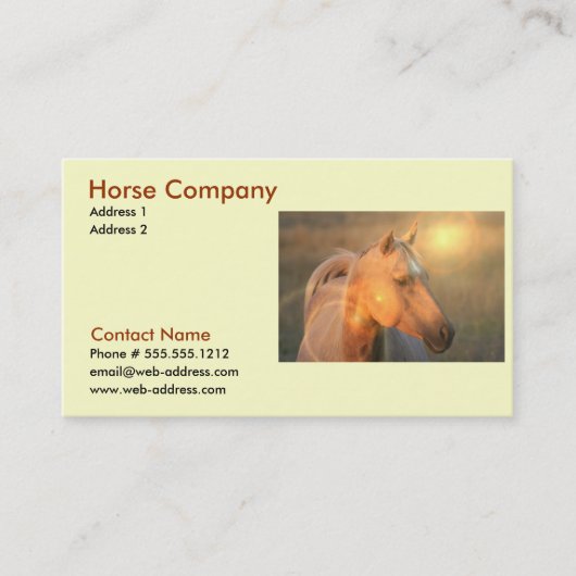 Horse Companyの名刺 名刺 (正面)