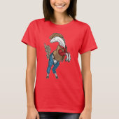 Horse Cowboy Cowboy hat Tシャツ (正面)