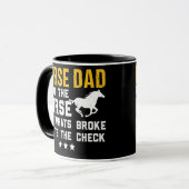 Horse Dad Hold The Horse Fix What Broke Father's マグカップ (正面左)