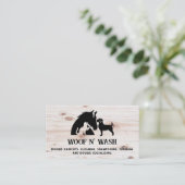 Horse Dog Cat | Wood Grain 名刺 (スタンド正面)