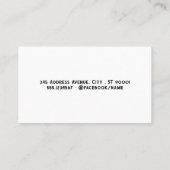 Horse Dog Cat | Wood Grain 名刺 (裏面)